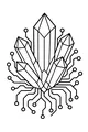 Alien Crystal Core With Circuit Roots