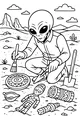 Alien Archaeologist Desert Dig
