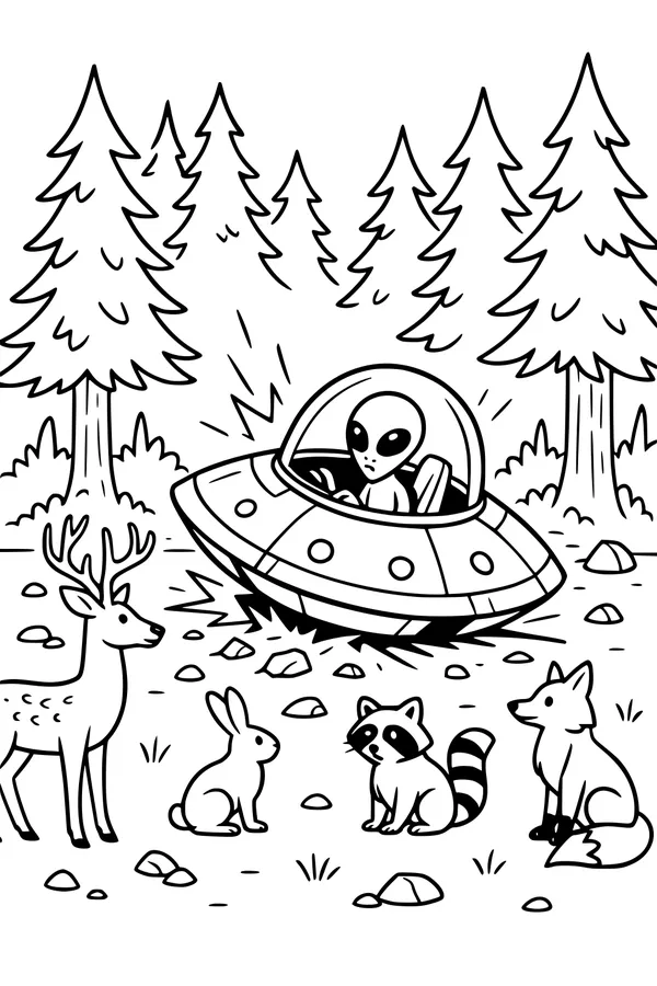 Forest Welcome for the Little Space Pilot