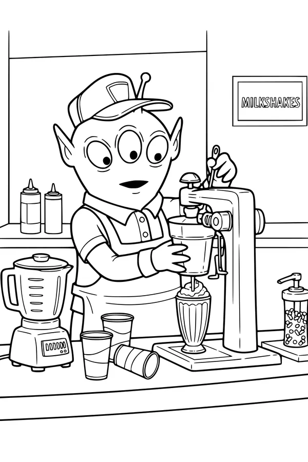 Space Diner Milkshake Maker