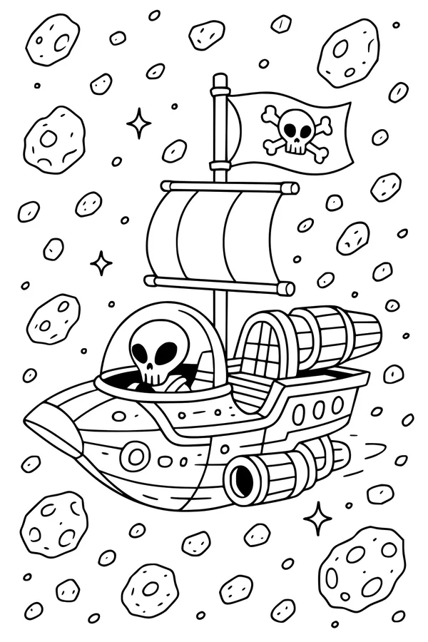 Captain Skull's Spaceboat Parade