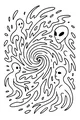 Spiral Visit From Friendly Space Pals