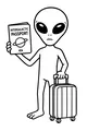 Passport Check for Space Visitor