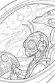 Space Bug Pilot at the Helm