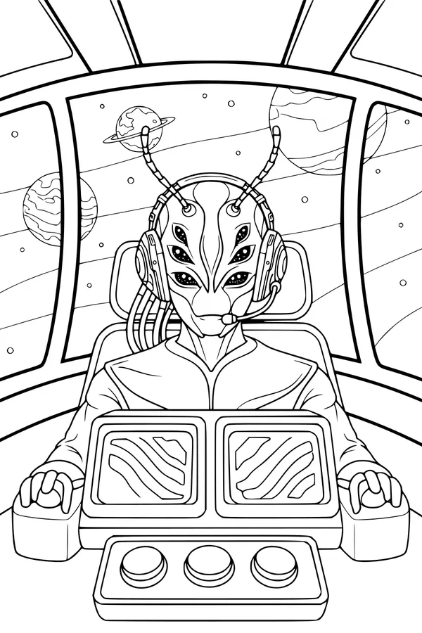 Captain Zuzu at the UFO Helm