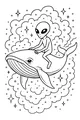 Starry Ride on the Space Whale