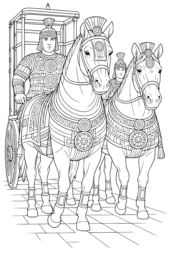Parade of Brave Horses and Warriors