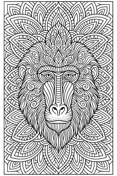 The Baboon King’s Swirly Mane