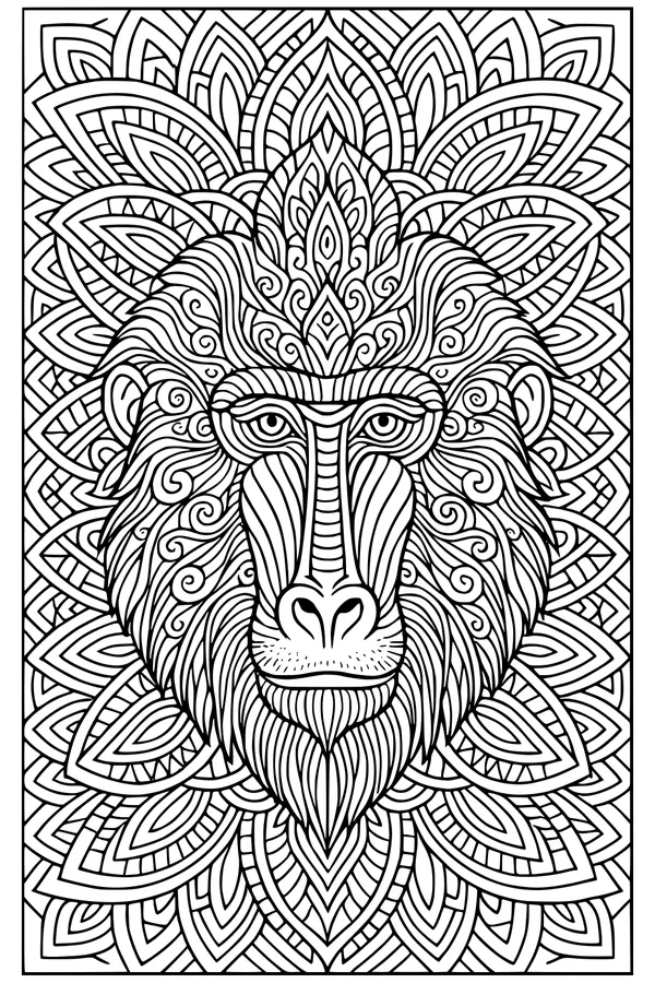 The Baboon King’s Swirly Mane