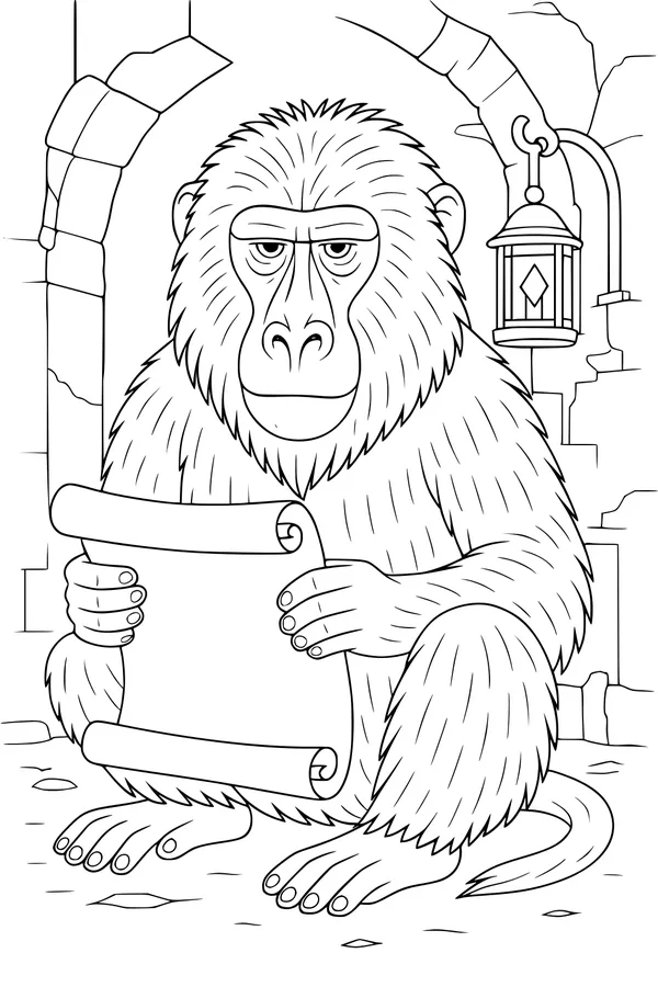 Sir Baboon and the Secret Scroll