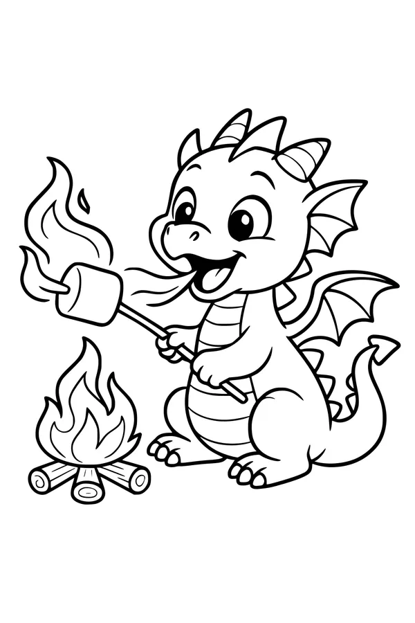 Campfire Treats with Baby Dragon