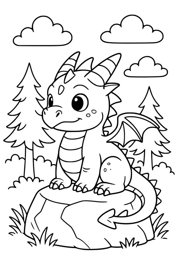 Little Dragon on the Rock