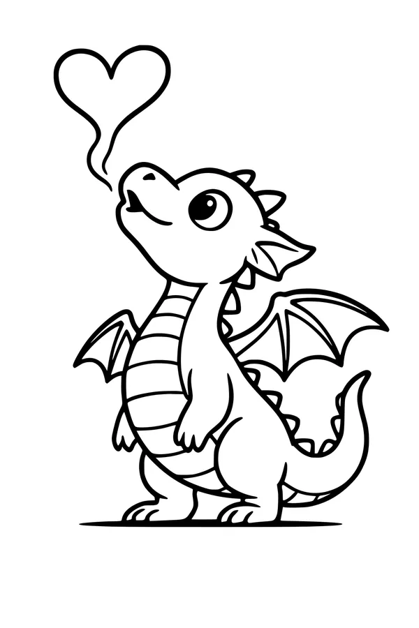 Baby Dragon Heart Puff
