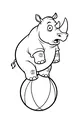 Rhino’s Balancing Surprise on the Ball