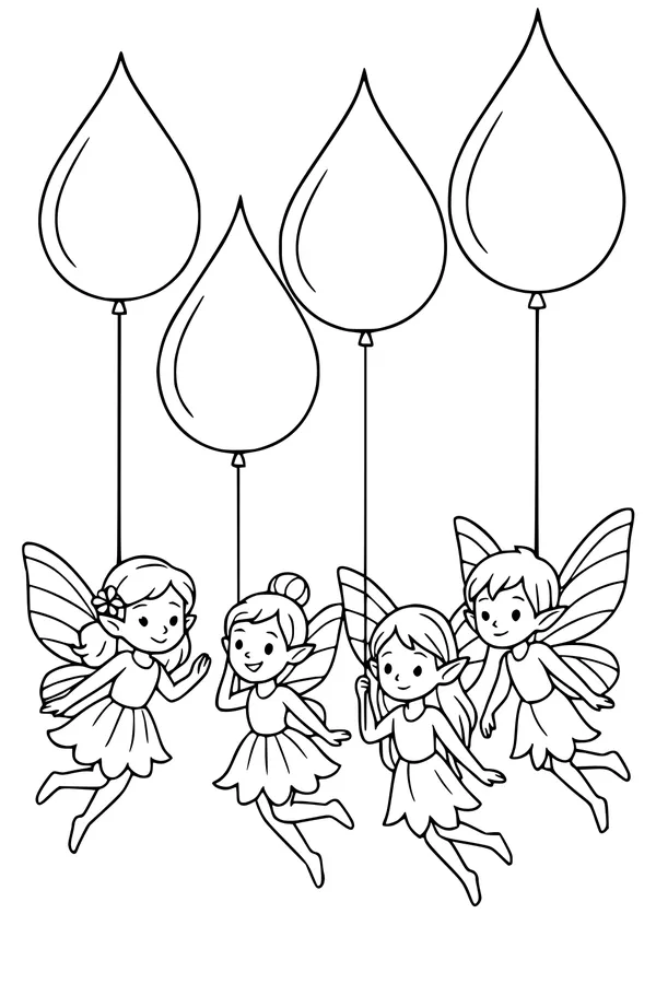Balloon Ride With Fairy Friends
