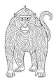 Baboon with a Bunch of Bananas