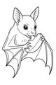 Bat Snack Time in the Moonlight