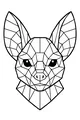 Geometric Bat with Enormous Ears