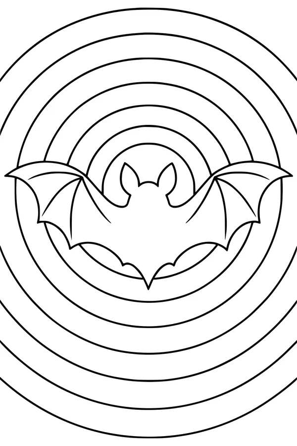 Bat in the Rippling Night Sky