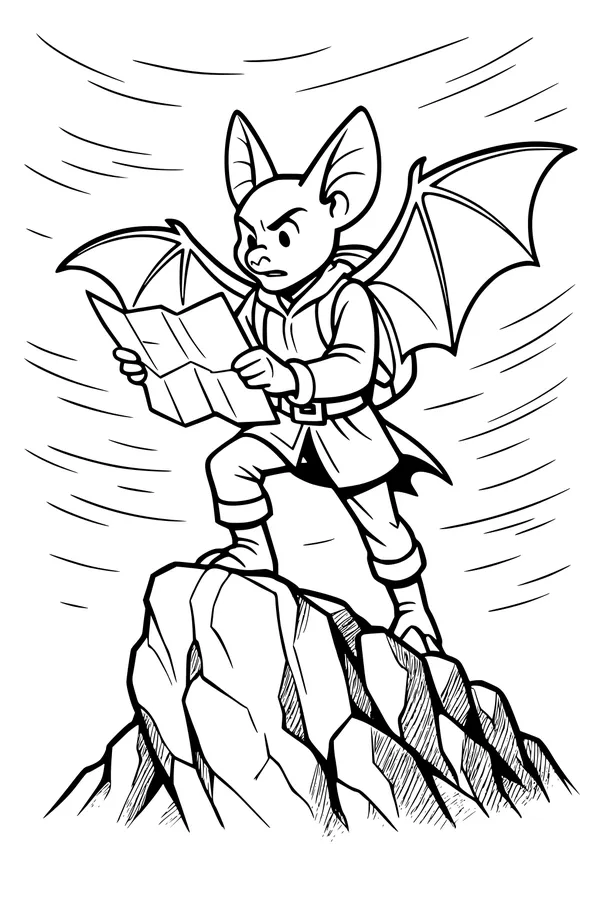 Bat Explorer and the Mysterious Map
