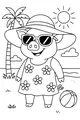 Piglet’s Sunny Beach Day Out
