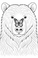 Bear Stares at a Butterfly Visitor