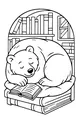 Bear Nap in the Book Nook