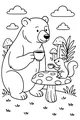 Bear and Squirrel’s Mushroom Tea Party