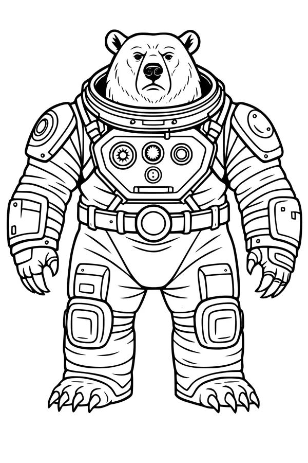Commander Bear Blasts Off