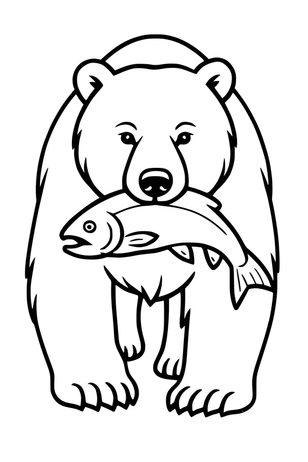 Big Bear and His Shimmery Catch