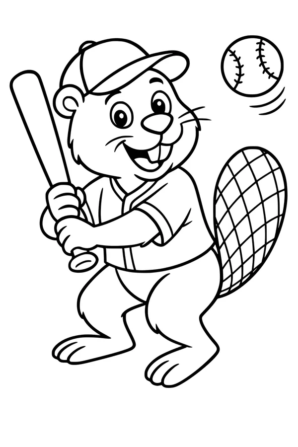 Benny Beaver Swings for the Fences