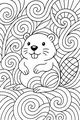 Swirly Day with Benny the Beaver