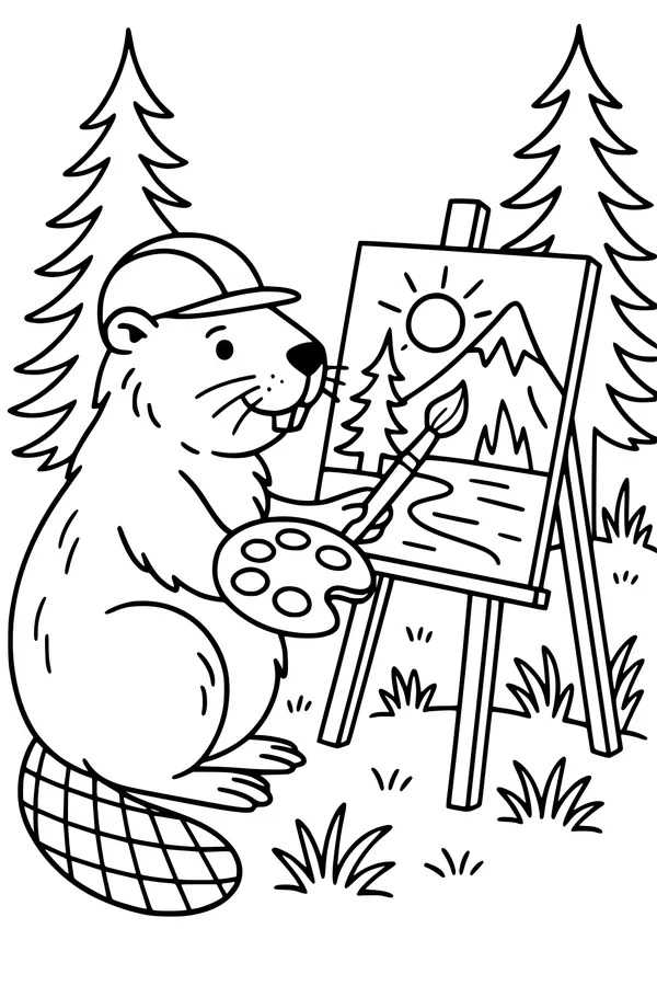 Beaver Paints a Forest Masterpiece