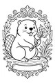 Beaver Buddy With His Favorite Maple Branch