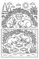 Busy Beavers in Their Cozy Lodge