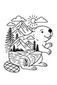 Sunny Day with Benny the Beaver