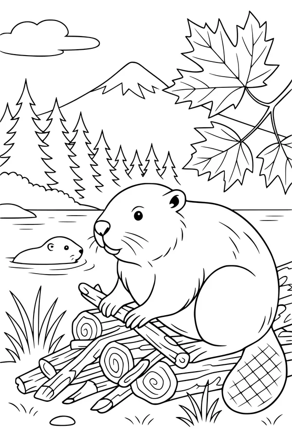Busy Beavers by the Riverbank