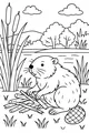 Busy Beaver’s Log Stack by the River