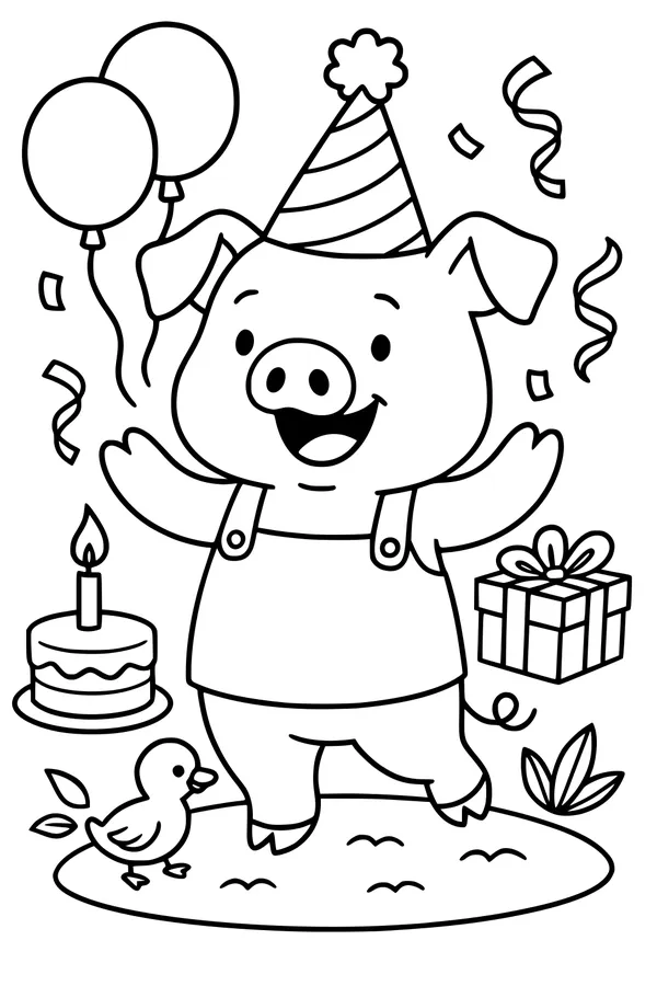 Piglet's Joyful Birthday Bash
