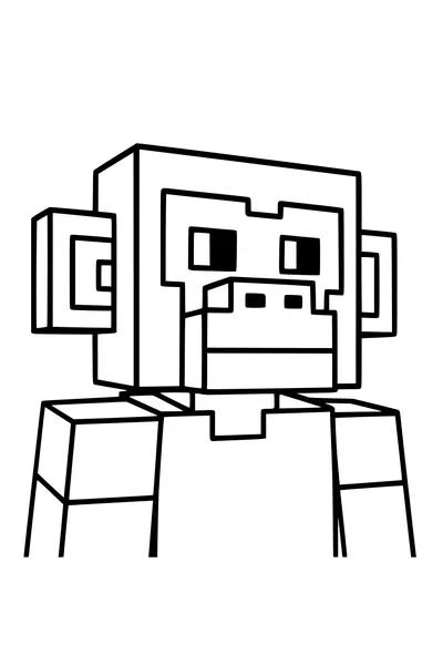 Blocky Jungle Monkey Buddy