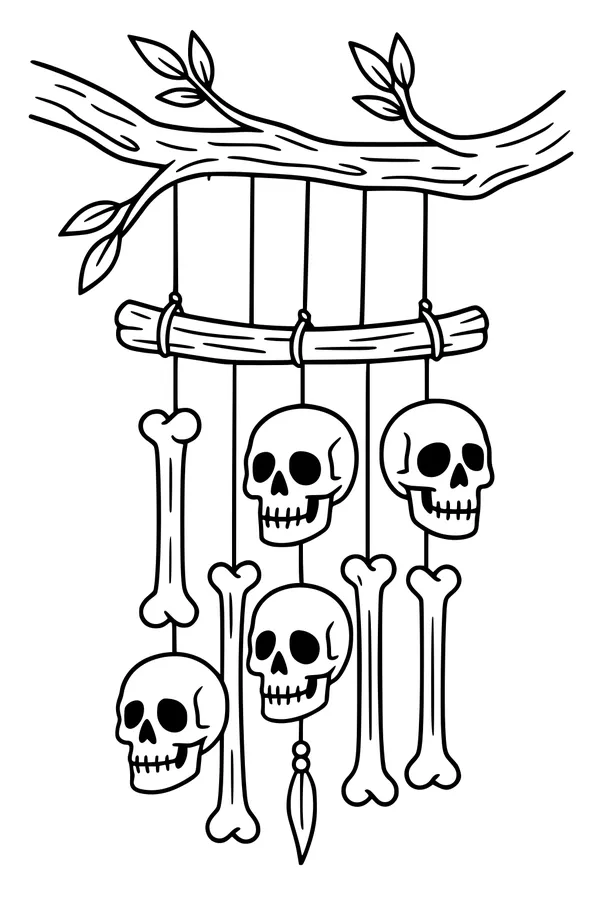 Bone Chimes in the Haunted Tree