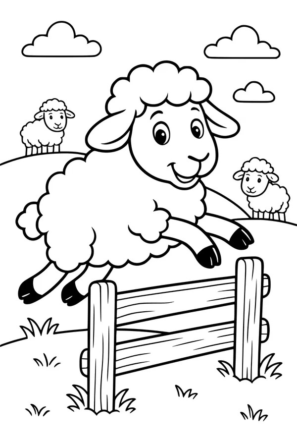 Springy Sheep and the Sunny Fence Hop