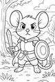 Sir Whiskers Guards the Forest Path