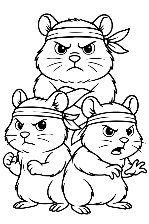 Ninja Hamsters Stand Their Ground