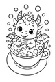 Bubble Bath Dragon in a Teacup