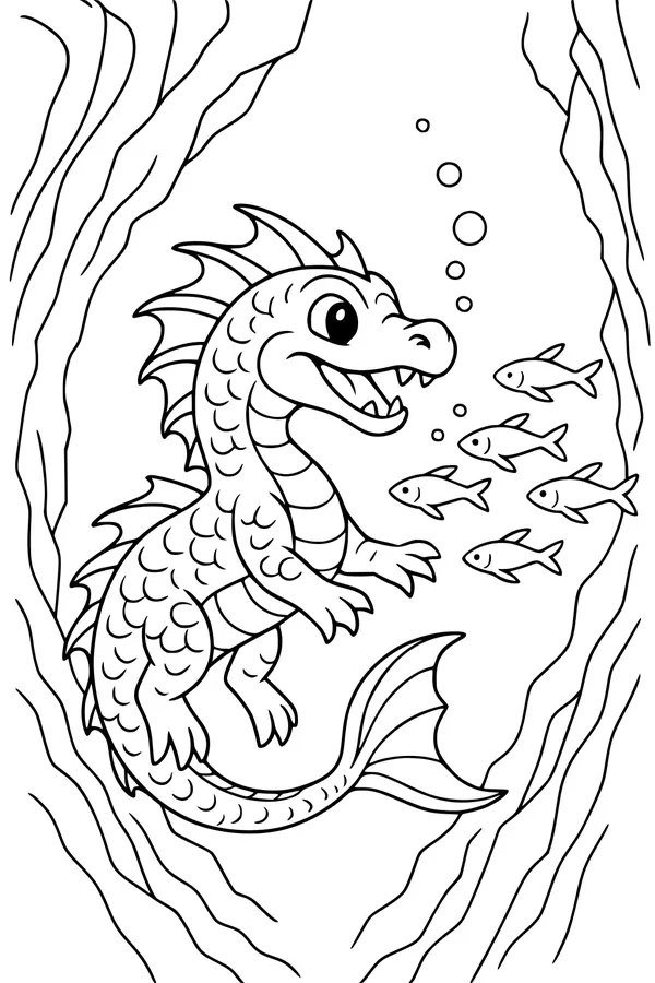 Bubbly Sea Dragon and Fish Parade