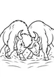 Buffalo Brothers on the Dusty Prairie