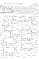 Buffalo Herd on the Grassy Plains