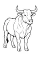 The Big Bull with Curly Horns