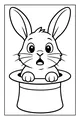 Surprised Bunny Pops from the Magic Hat